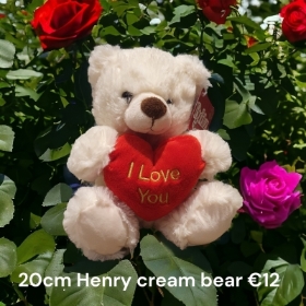 20cm Henry cream bear