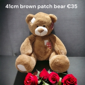 41cm brown patch bear