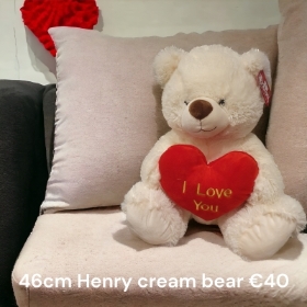 46cm Henry cream bear