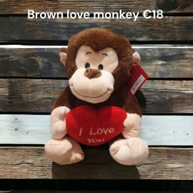 Brown love monkey 🐒