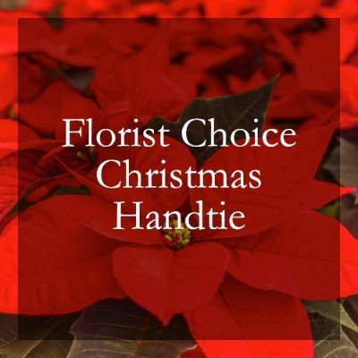 Florist Choice Christmas Handtie Bouquet in water