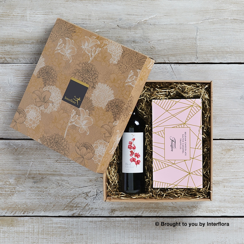 Red Wine & Salted Caramel Truffles Gift Set