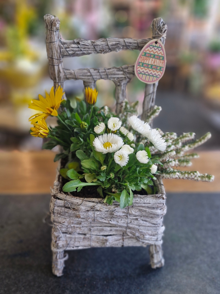 Planted Easter Chair