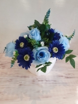 Artificial Dark Blue Bouquet