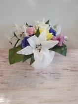 Artificial Lily Mixed Bouquet