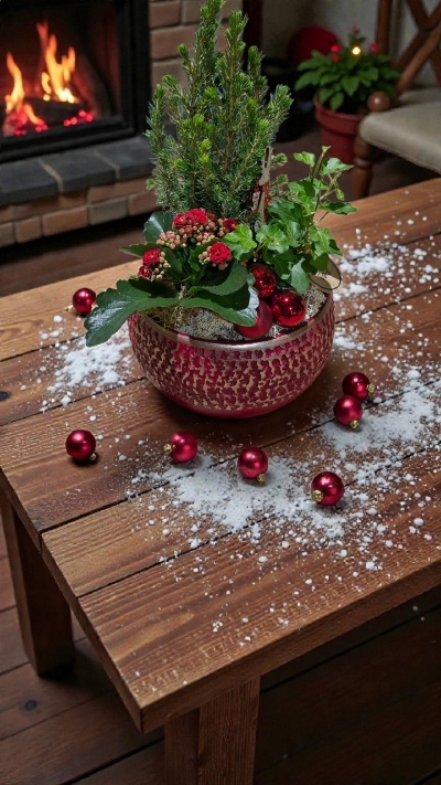 Christmas tree planter