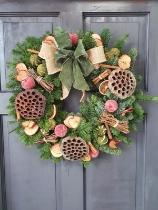 fresh Christmas Cheer Door wreath