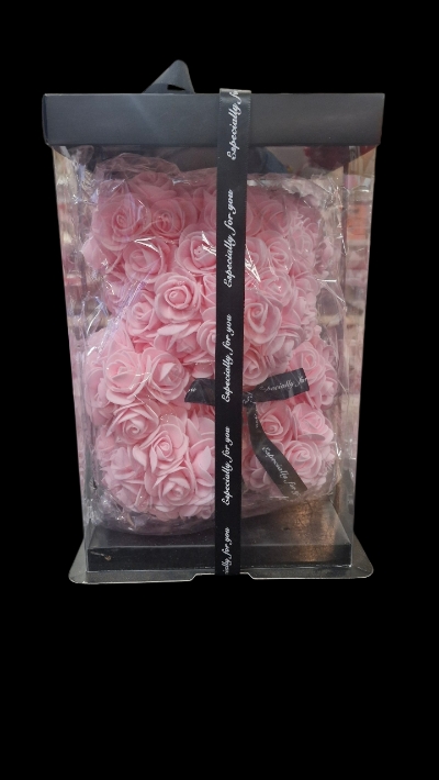 Pink Foam Rose Teddy